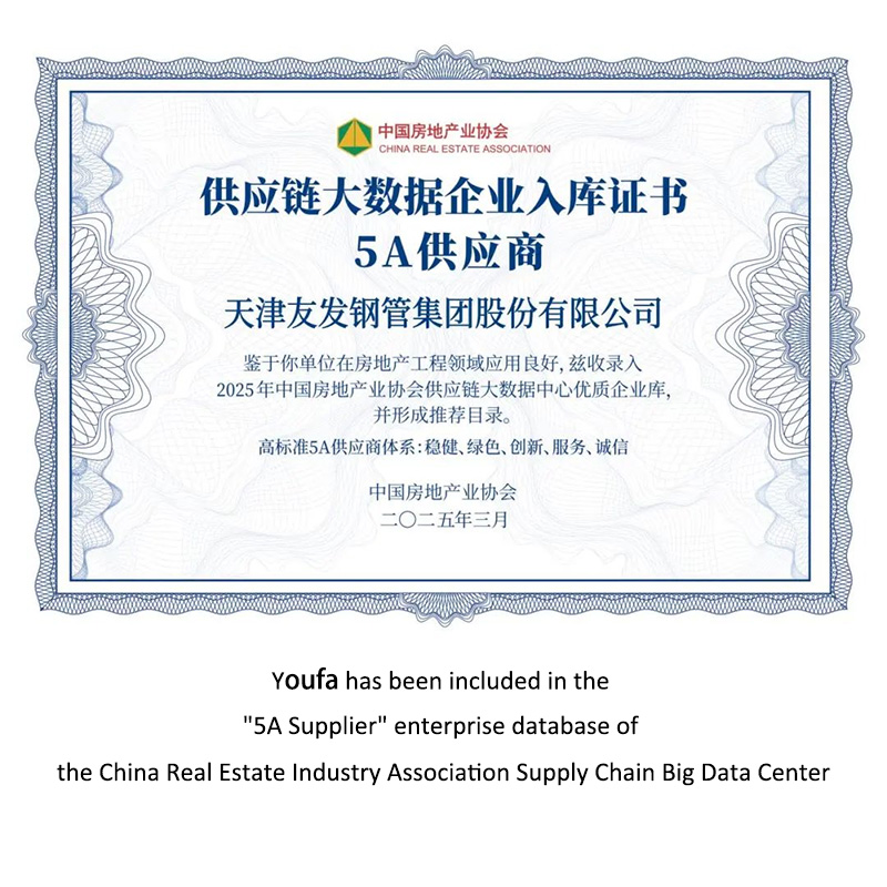 Youfa TOP500 Comprehensive Strength of Housing Construction Supply Chain Enterprises